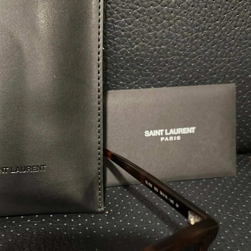Saint Laurent Tortoiseshell Brown Cat-Eye Sunglasses